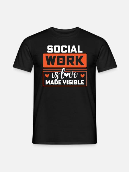Social Work Love - Men's T-Shirt - black