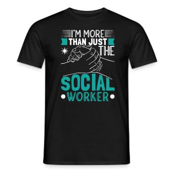 I'm A Social Worker - Men's T-Shirt - black - Front - AI Model Male 178 light (178cm)