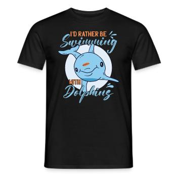 Enfants Dauphin - T-shirt homme - noir - Devant - AI Model Male 178 light (178cm)