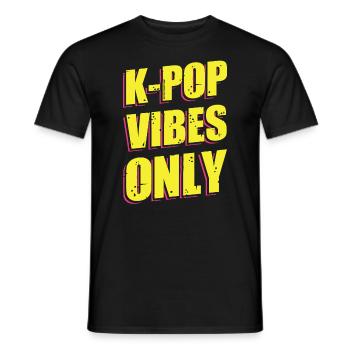 K-Pop Vibes - Men's T-Shirt - black - Front - AI Model Male 178 light (178cm)