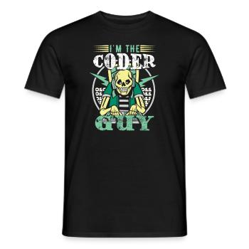 I'm The Coder Guy - Men's T-Shirt - black - Front - AI Model Male 178 light (178cm)