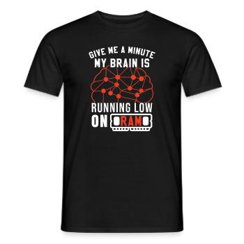 Coding | Coder | Programming | Software Developer - Men's T-Shirt - black - Front - AI Model Male 178 light (178cm)