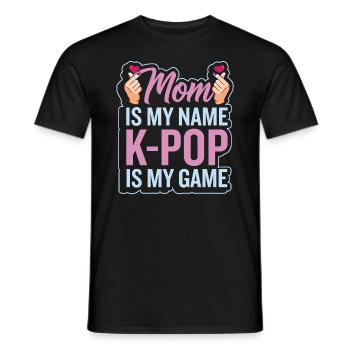 Mama ist mein Name K-Pop ist mein Spiel - Männer T-Shirt - Schwarz - Vorne - AI Model Male 178 light (178cm)