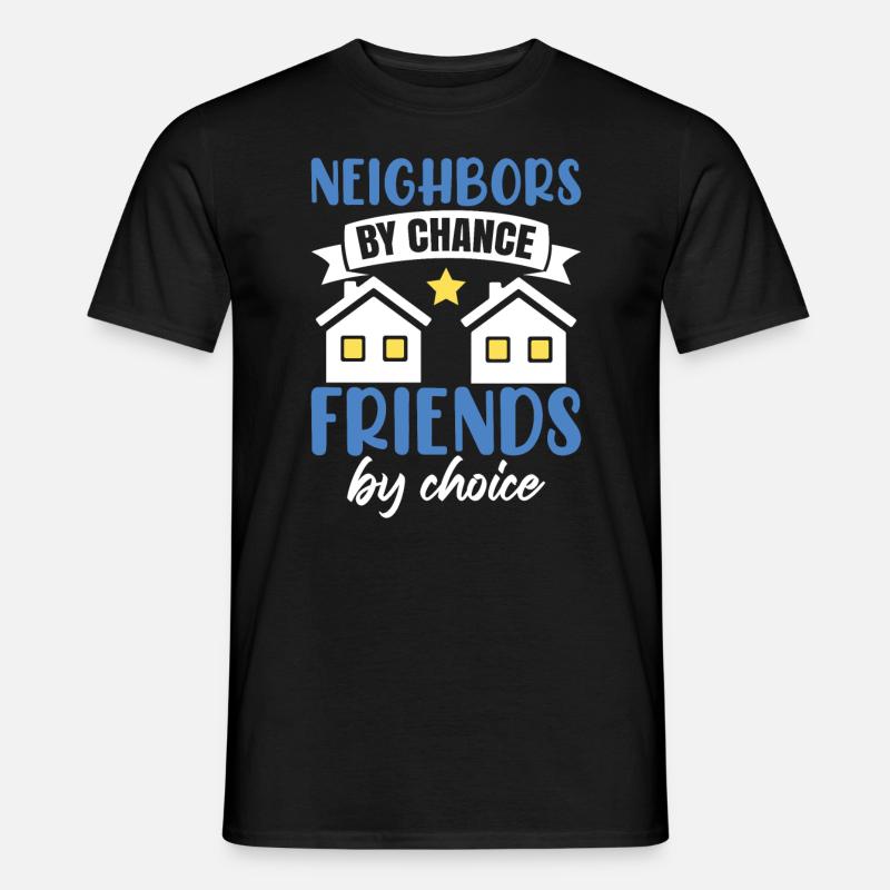 Nachbarn durch Zufall - Männer T-Shirt - Schwarz