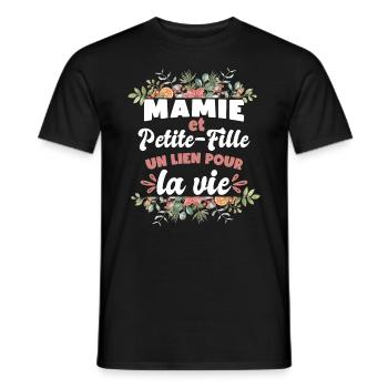 Mamie Et Petite-Fille - T-shirt homme - noir - Devant - AI Model Male 178 light (178cm)