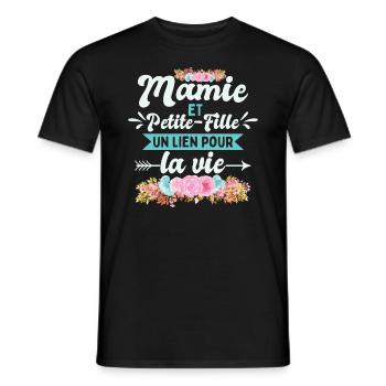 Mamie Et Petite Fille | Fête Des Mères - T-shirt homme - noir - Devant - AI Model Male 178 light (178cm)