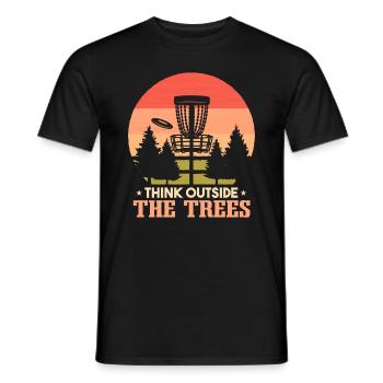 Frisbee Golf Player - Men's T-Shirt - black - Front - AI Model Male 178 light (178cm)