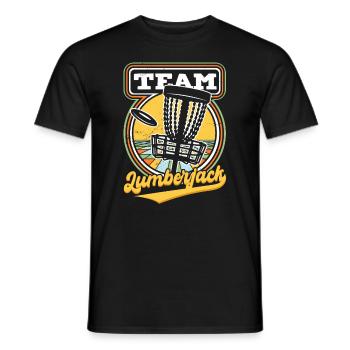 Équipe Lumberjack - T-shirt homme - noir - Devant - AI Model Male 178 light (178cm)