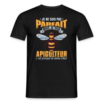 Je Suis Apiculteur - T-shirt homme - noir - Devant - AI Model Male 178 light (178cm)