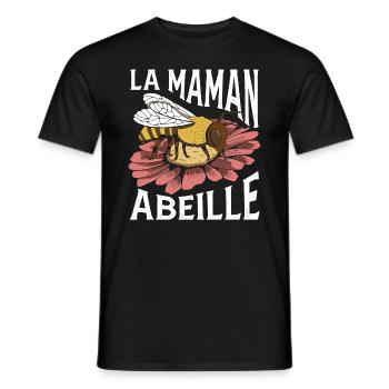 Maman Apicultrice Fête Des Mères - T-shirt homme - noir - Devant - AI Model Male 178 light (178cm)