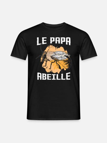 Le Papa Abeille - T-shirt homme - noir