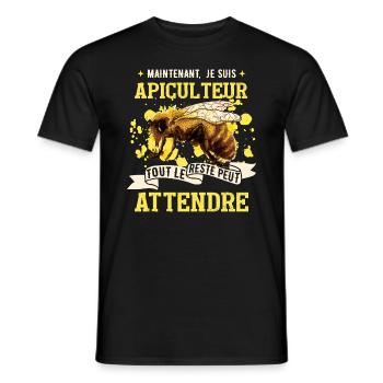 Je Suis Apiculteur - T-shirt homme - noir - Devant - AI Model Male 178 light (178cm)