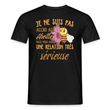 Apiculteur Apicultrice - T-shirt homme - noir - Devant - AI Model Male 178 light (178cm)