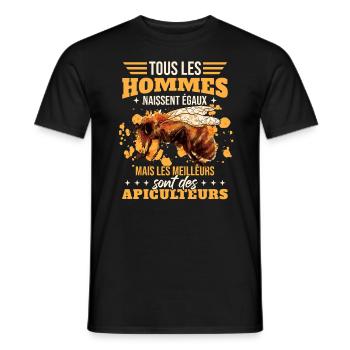 Homme Apicultrice Abeilles - T-shirt homme - noir - Devant - AI Model Male 178 light (178cm)