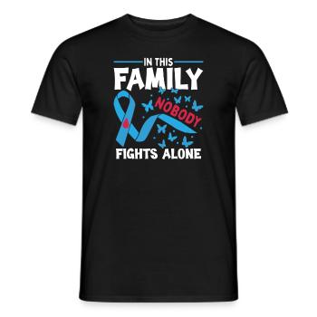 Family Diabetes Awareness Monat - Männer T-Shirt - Schwarz - Vorne - AI Model Male 178 light (178cm)