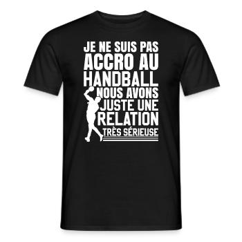 Handball Drole Handballeur - T-shirt homme - noir - Devant - AI Model Male 178 light (178cm)