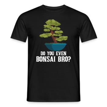 Bonsai Tree - Men's T-Shirt - black - Front - AI Model Male 178 light (178cm)