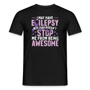I May Have Epilepsy - Men's T-Shirt - black - Front - AI Model Male 178 light (178cm)