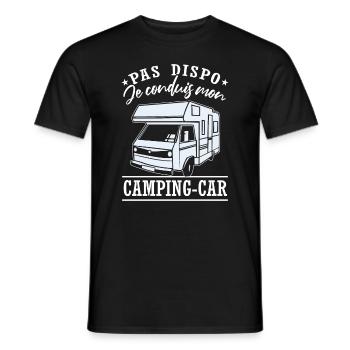 Je Conduis Mon Camping-Car - T-shirt homme - noir - Devant - AI Model Male 178 light (178cm)