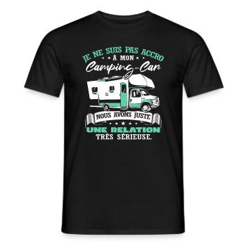 Les Meilleurs Conduisent Un Camping-Car - T-shirt homme - noir - Devant - AI Model Male 178 light (178cm)
