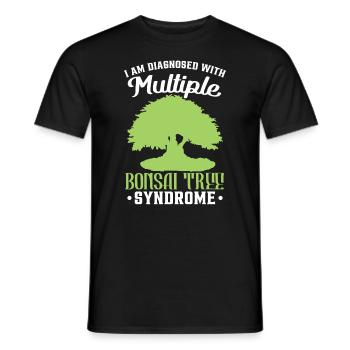 Japanischer Bonsaibaum lustig - Männer T-Shirt - Schwarz - Vorne - AI Model Male 178 light (178cm)