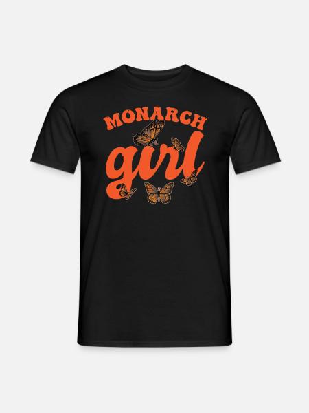 Monarch Mädchen - Männer T-Shirt - Schwarz