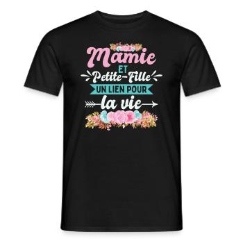 Mamie Et Petite-Fille - T-shirt homme - noir - Devant - AI Model Male 178 light (178cm)