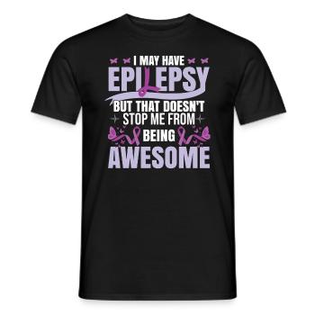 I May Have Epilepsy - Men's T-Shirt - black - Front - AI Model Male 178 light (178cm)