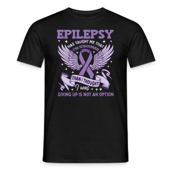 Epilepsy Warrior - Men's T-Shirt - black - Front - AI Model Male 178 light (178cm)