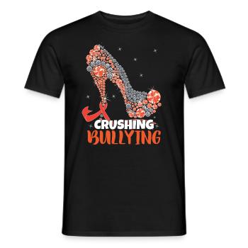 Anti-Bullying Quote | Unity Day | Bully Awareness - Men's T-Shirt - black - Front - AI Model Male 178 light (178cm)