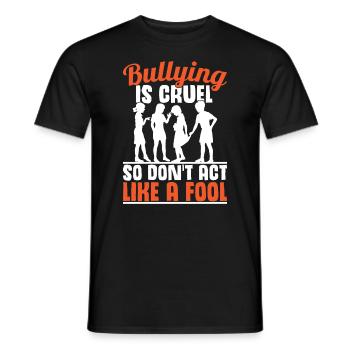 Anti-Bullying | Unity Day | Bully Awareness Month - Men's T-Shirt - black - Front - AI Model Male 178 light (178cm)