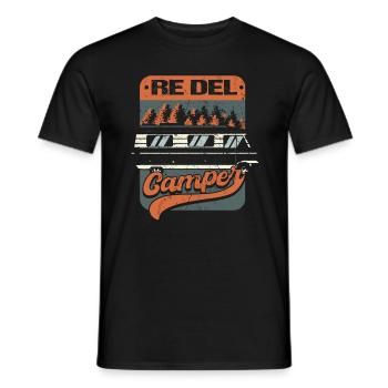 Camper | Camping | King of the Camper - Men's T-Shirt - black - Front - AI Model Male 178 light (178cm)