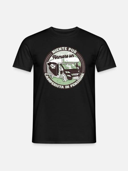 Nothing can stop a camper - Men's T-Shirt - black