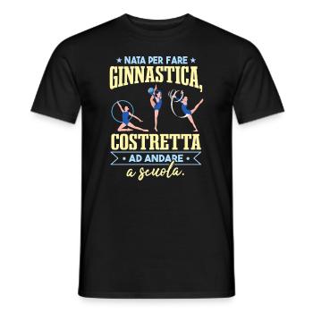 Born to do gymnastics - Men's T-Shirt - black - Front - AI Model Male 178 light (178cm)