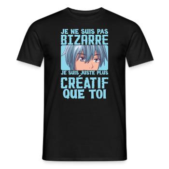 Ich bin einfach kreativer als du - Männer T-Shirt - Schwarz - Vorne - AI Model Male 178 light (178cm)