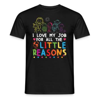 Nette Kita Erzieherin Kindergarten - Männer T-Shirt - Schwarz - Vorne - AI Model Male 178 light (178cm)