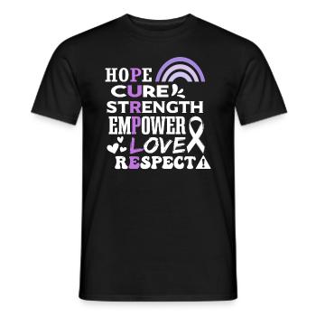 Epilepsy Awareness - Men's T-Shirt - black - Front - AI Model Male 178 light (178cm)
