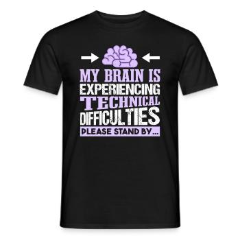 Quote Epilepsy Awareness Fighters - Men's T-Shirt - black - Front - AI Model Male 178 light (178cm)