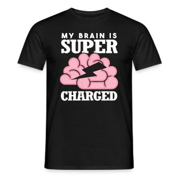 Funny Epilepsy - Men's T-Shirt - black - Front - AI Model Male 178 light (178cm)