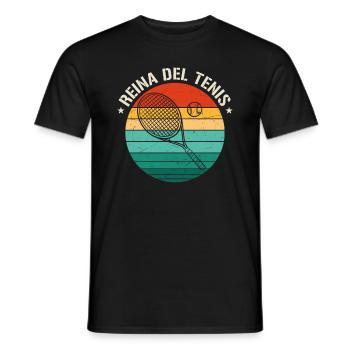 Reina Del Tenis - T-shirt homme - noir - Devant - AI Model Male 178 light (178cm)
