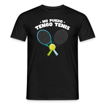 No Puedo Tengo Tenis - T-shirt homme - noir - Devant - AI Model Male 178 light (178cm)