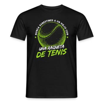 Hombre Tenista Tenis Divertido - T-shirt homme - noir - Devant - AI Model Male 178 light (178cm)