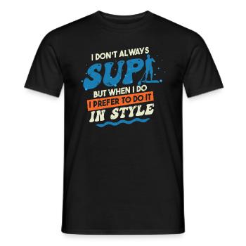 Je ne SUP pas toujours - T-shirt homme - noir - Devant - AI Model Male 178 light (178cm)