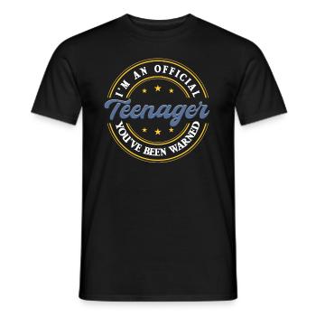 Je suis un adolescent officiel - T-shirt homme - noir - Devant - AI Model Male 178 light (178cm)