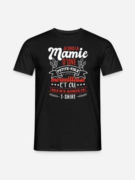 Grand-mère Cadeaux Drôles - T-shirt homme - noir