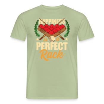 Snooker Funny - Men's T-Shirt - sage - Front - AI Model Male 178 light (178cm)