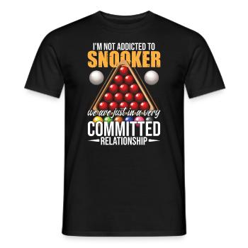 Snooker lustig - Männer T-Shirt - Schwarz - Vorne - AI Model Male 178 light (178cm)