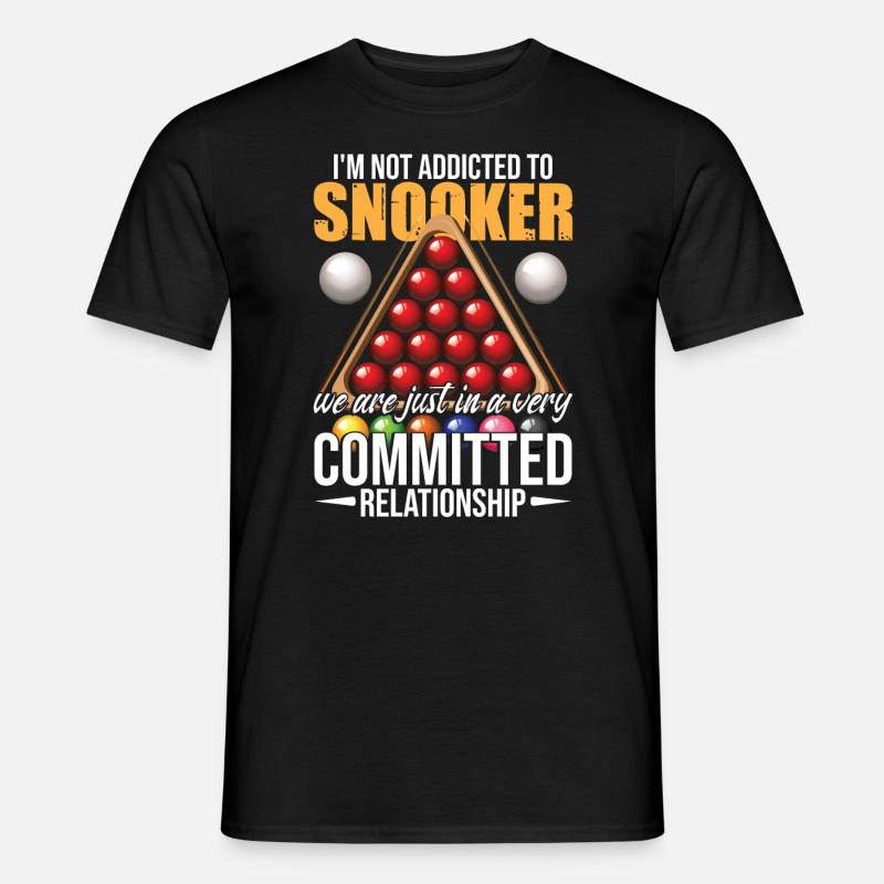 Snooker lustig - Männer T-Shirt - Schwarz
