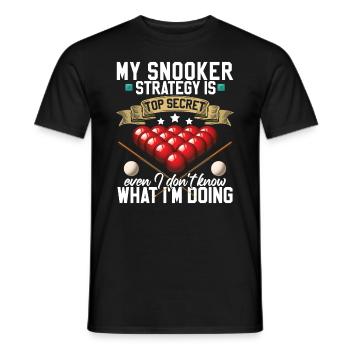 Lustiger Snooker-Humor - Männer T-Shirt - Schwarz - Vorne - AI Model Male 178 light (178cm)