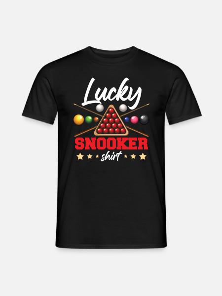 Lucky Snooker Shirt - Men's T-Shirt - black